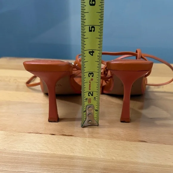 Zara Women's Strappy Square-Toe High Heel Sandals - Picture 5 of 6